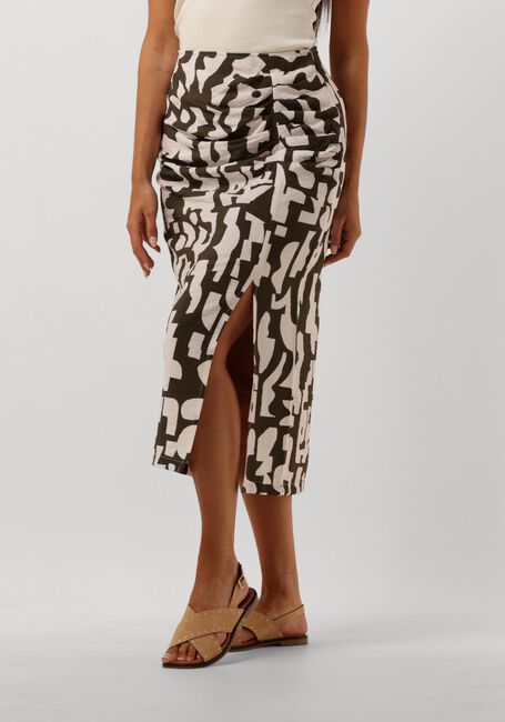 Groene DANTE6 Midirok PRINT SMOCK ROK - large