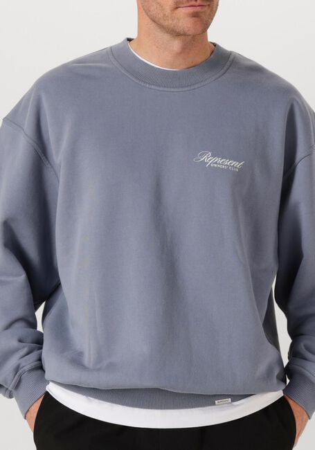 Blauwe REPRESENT Sweater OWNERS CLUB SCRIPT SWEATER - large
