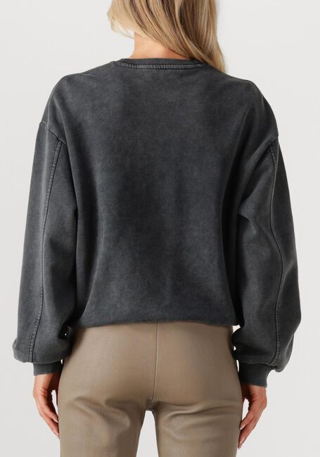 Zwarte ALIX THE LABEL Trui LADIES KNITTED ACID WASHED SWEATER - large