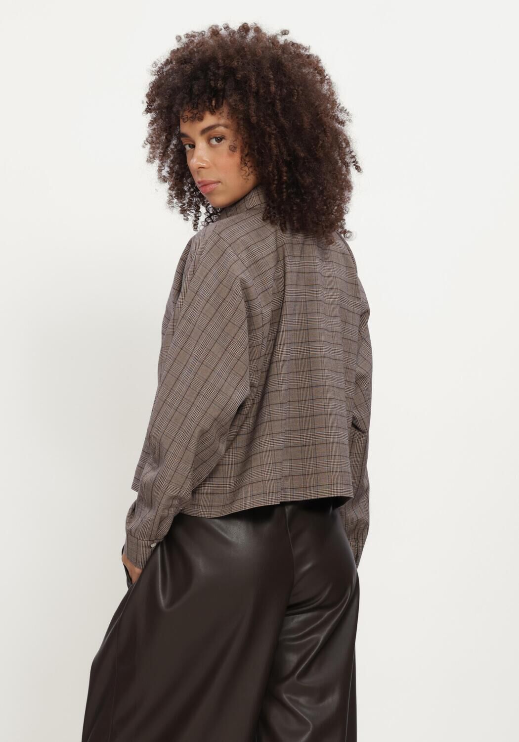 Bruine JOHNY Blouses BERRO CHECK B BLOUSE - large