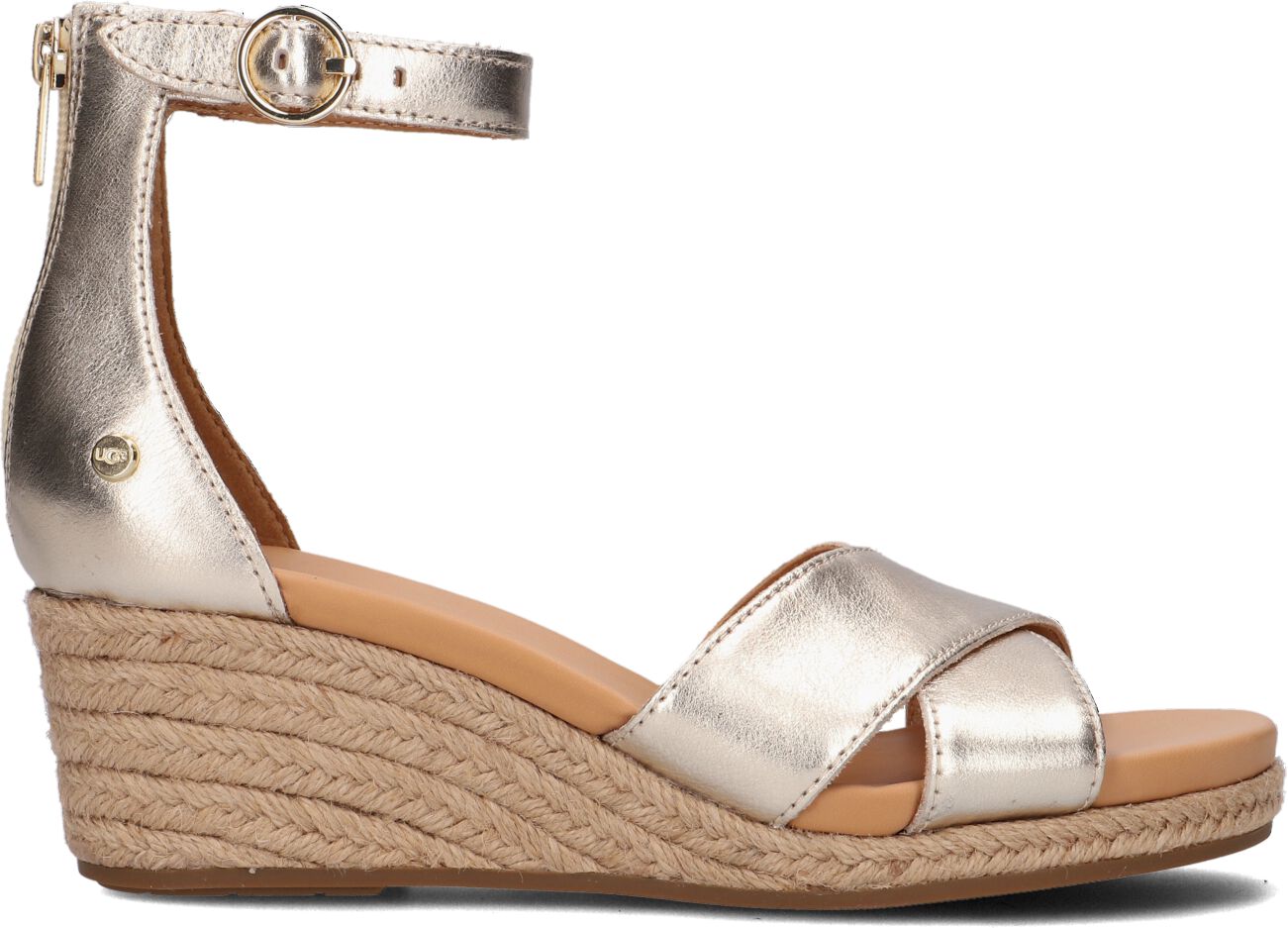 UGG Sandalen
Dames W Eugenia, Maat: 43, Materiaal: Leer, Kleur: Goud