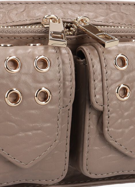 Taupe NÚNOO Schoudertas HELENA EYELET Taupe NÚNOO Schoudertas HELENA EYELET - large