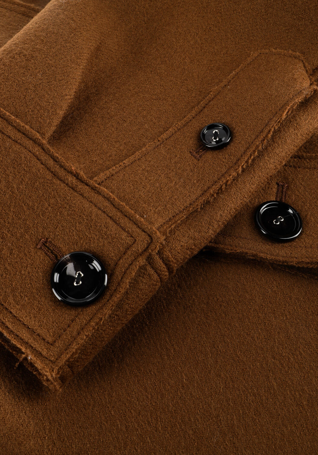 Camel AMI PARIS Overshirt VESTE BOUTONNEE - large