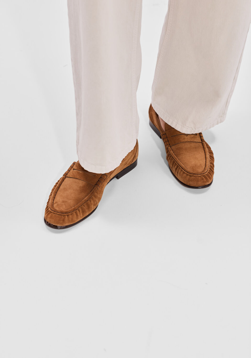 Cognac POSA Loafers PENNY SUEDE - large