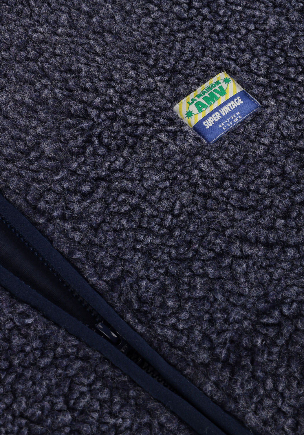 Donkerblauwe AMERICAN VINTAGE Vest HOKTOWN ZIP - large