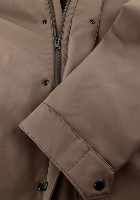 Taupe WOOLRICH Parka's SOFT SHELL BARROW MAC COAT - large