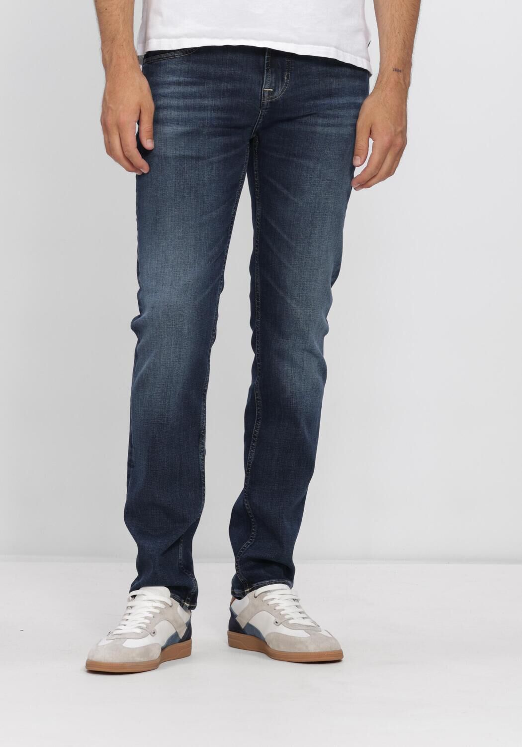 7 for all Mankind Slim Fit Jeans Heren Slimmy Brief, Maat: 33, Kleur: Donkerblauw afbeelding