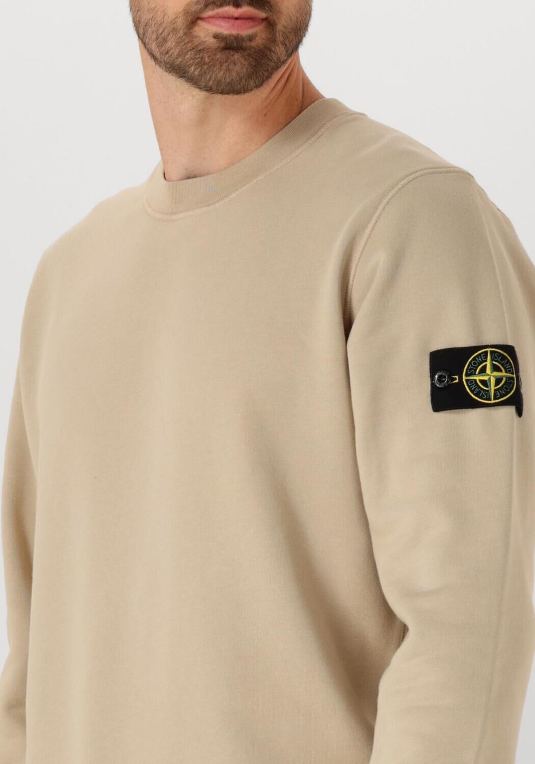 Beige STONE ISLAND Trui SWEATSHIRT - large