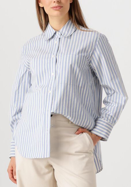 Lichtblauwe CLOSED Blouses OVERSIZE SHIRT - large