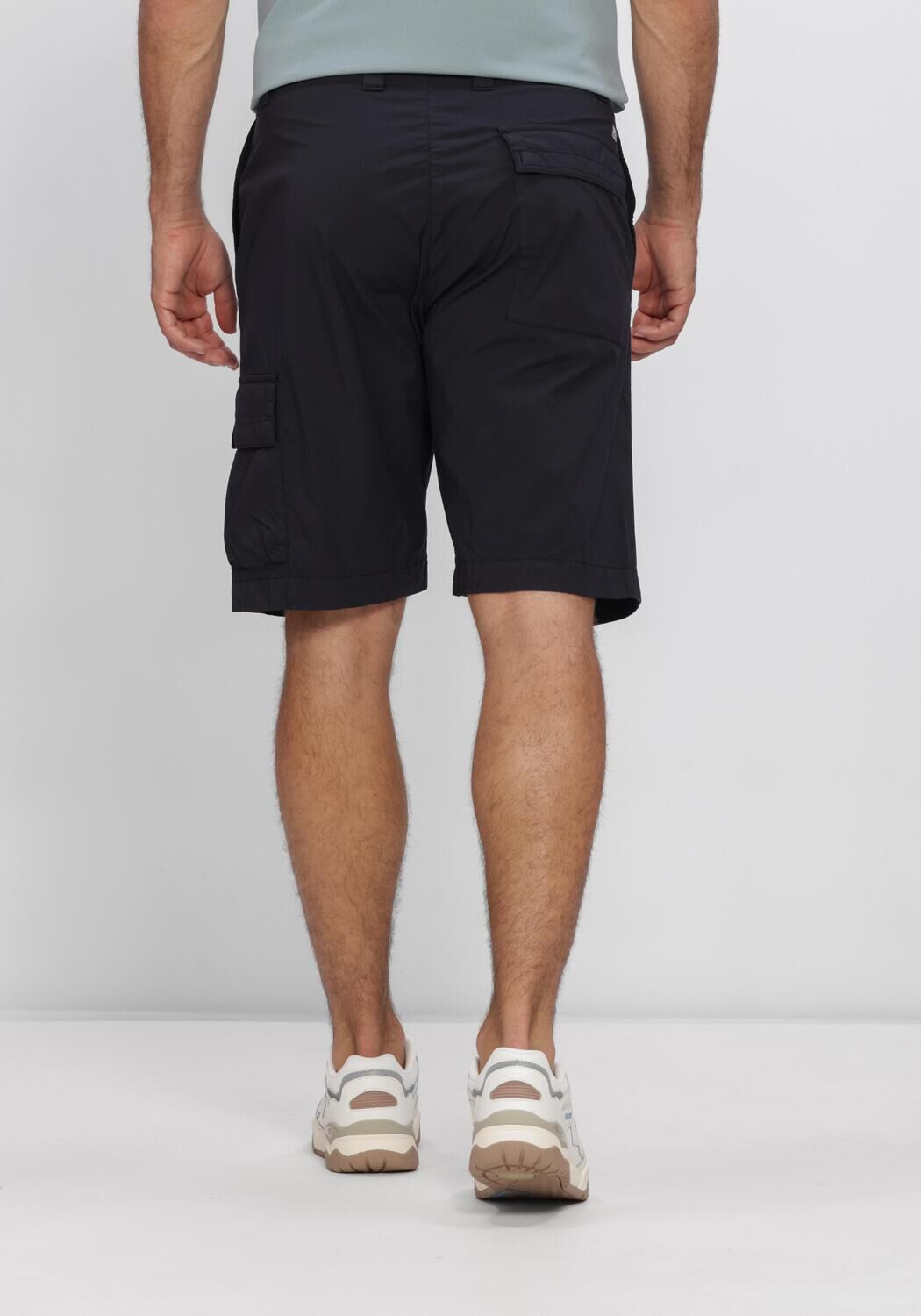 Donkerblauwe CP COMPANY Korte broek BERMUDA CARGO IN 50 FILI STRETCH - large