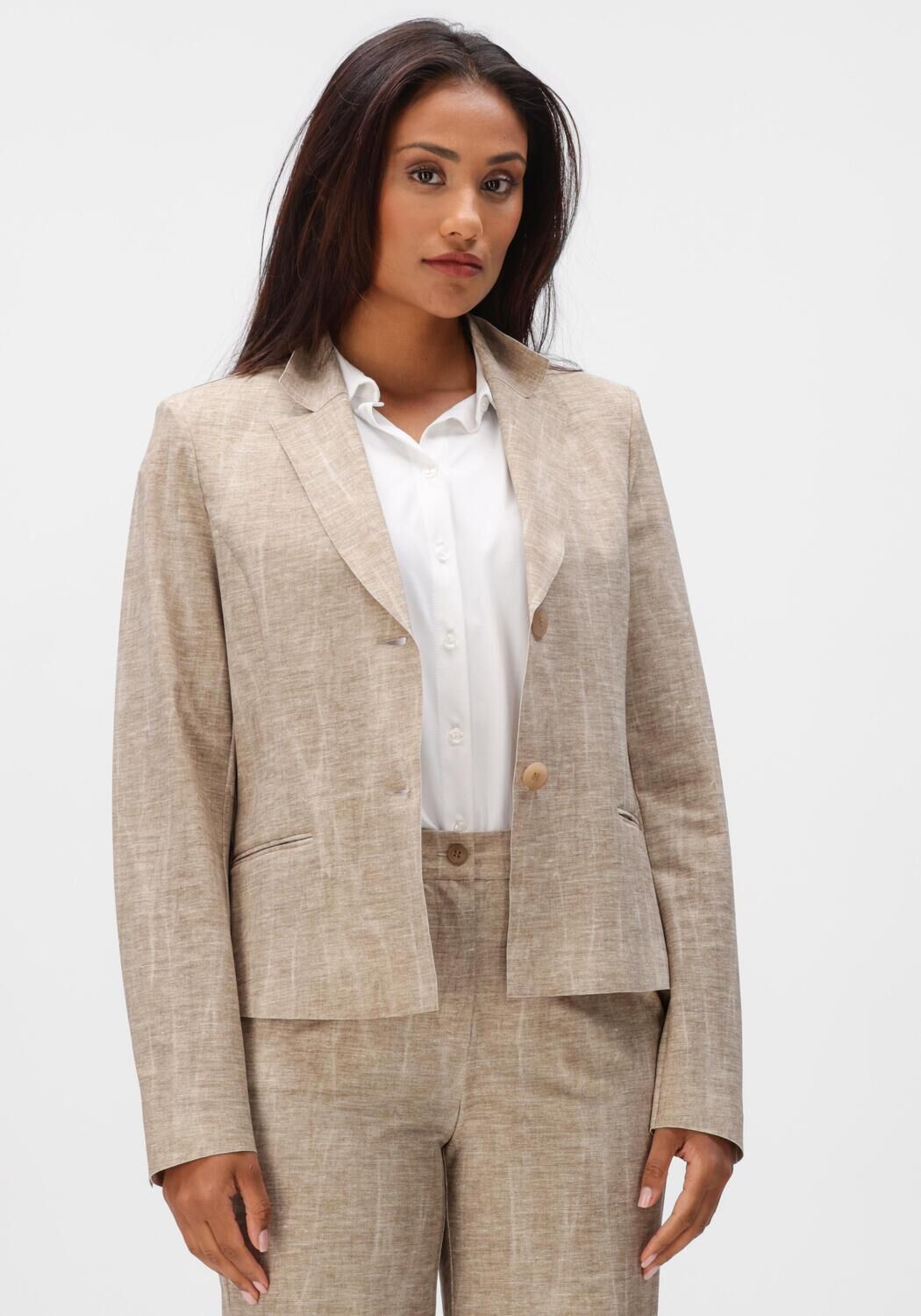 Japan Tky Blazer Dames Shoji Dessin R, Maat: XL, Kleur: Zand afbeelding 1