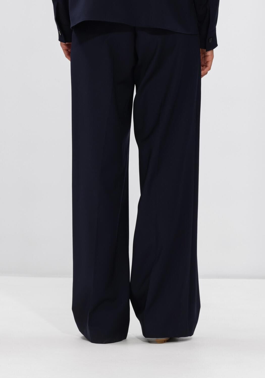 Donkerblauwe MAX MARA Wijde broek MALLO - large
