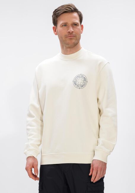 Ecru STONE ISLAND Sweater SWEATSHIRT S0283 - large