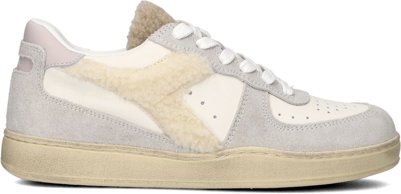 Diadora Lage Sneakers Dames Vacht Basket Sneaker, Maat: 39, Materiaal: Leer, Kleur: Wit