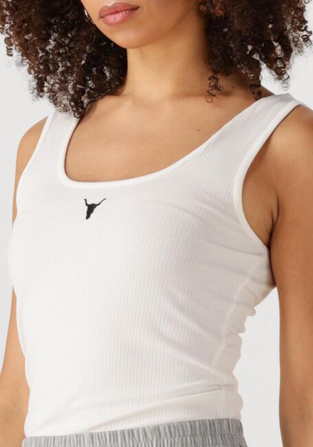 Witte ALIX THE LABEL Top LADIES KNITTED TANKTOP - large