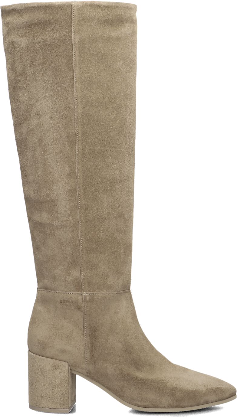 Nubikk Hoge Laarzen Dames Isa Beau, Maat: 40, Materiaal: Suède, Kleur: Beige