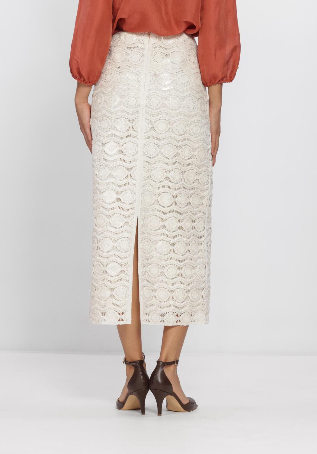 Ecru MARC CAIN COLLECTION Rokken AC 71.29 W74 - large