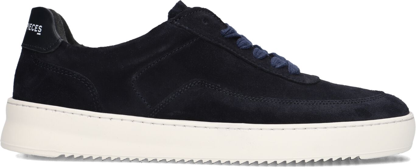 Filling Pieces Lage Sneakers Heren Mondo Perforated, Maat: 46, Materiaal: Suède, Kleur: Blauw