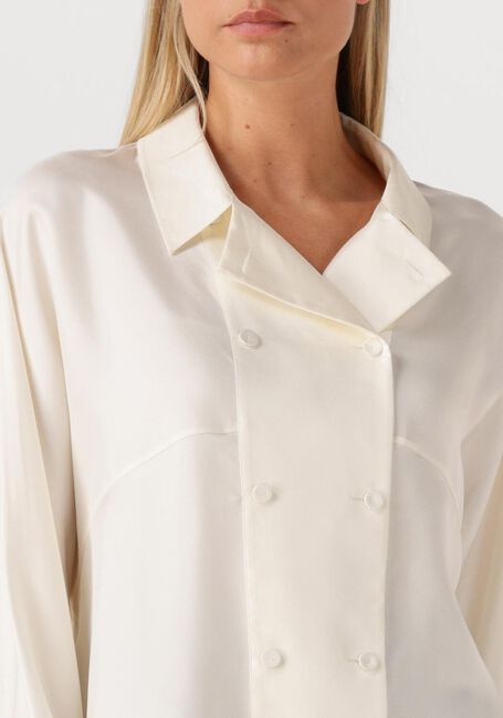 Witte ROHE Blouses RELAXED FIT BUTTON DOWN TOP - large