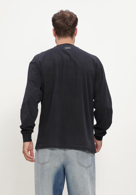 Zwarte HOPEIUM T-shirt UNLESS LONF SLEEVE TEE WITH POCKET BLACK - large