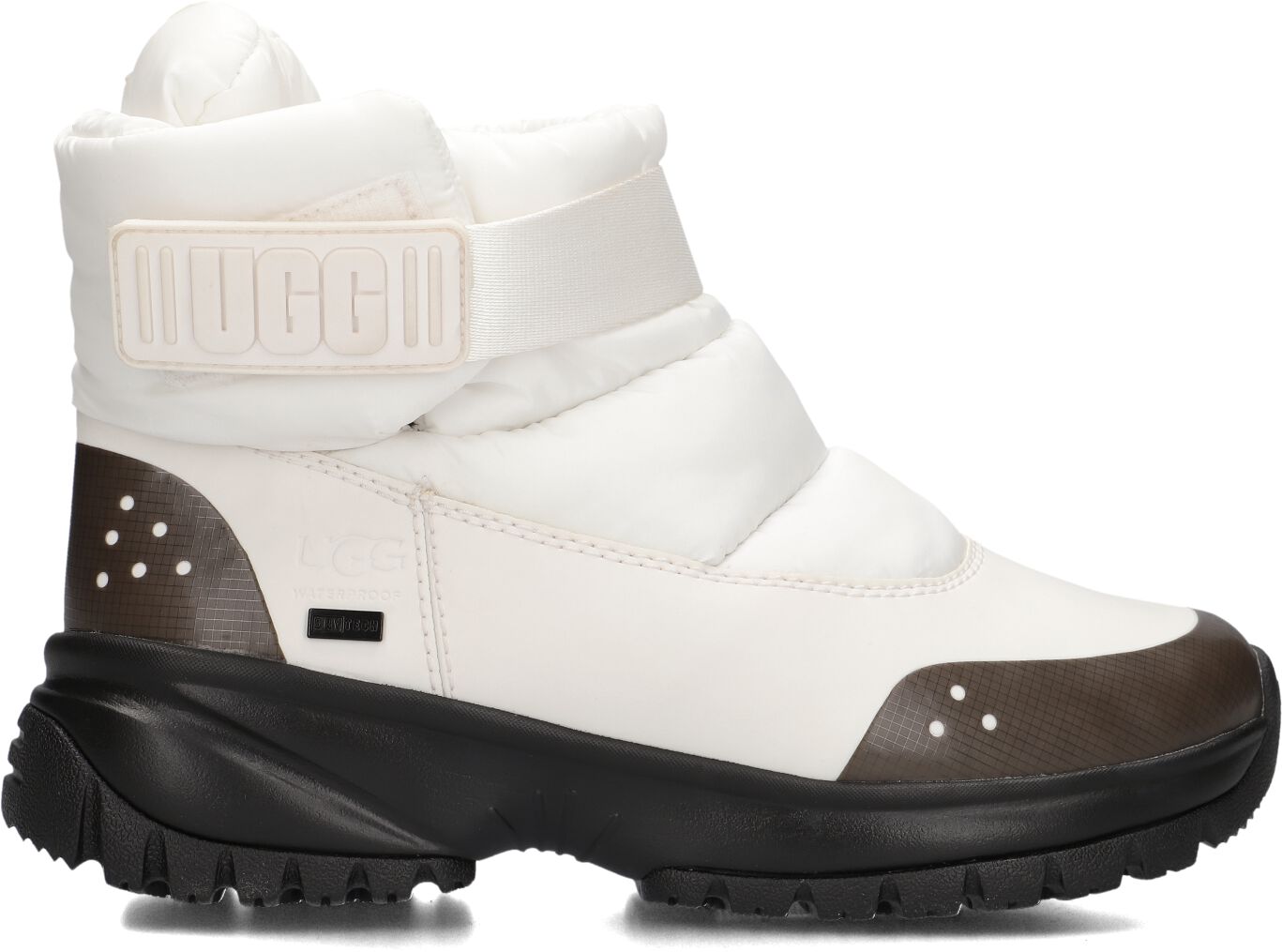 UGG Enkelboots Dames W Yose Puff, Maat: 39, Materiaal: Canvas, Kleur: Wit