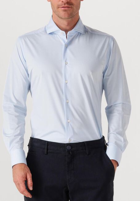 Lichtblauwe XACUS Klassiek overhemd ACTIVE SHIRT 520ML - large