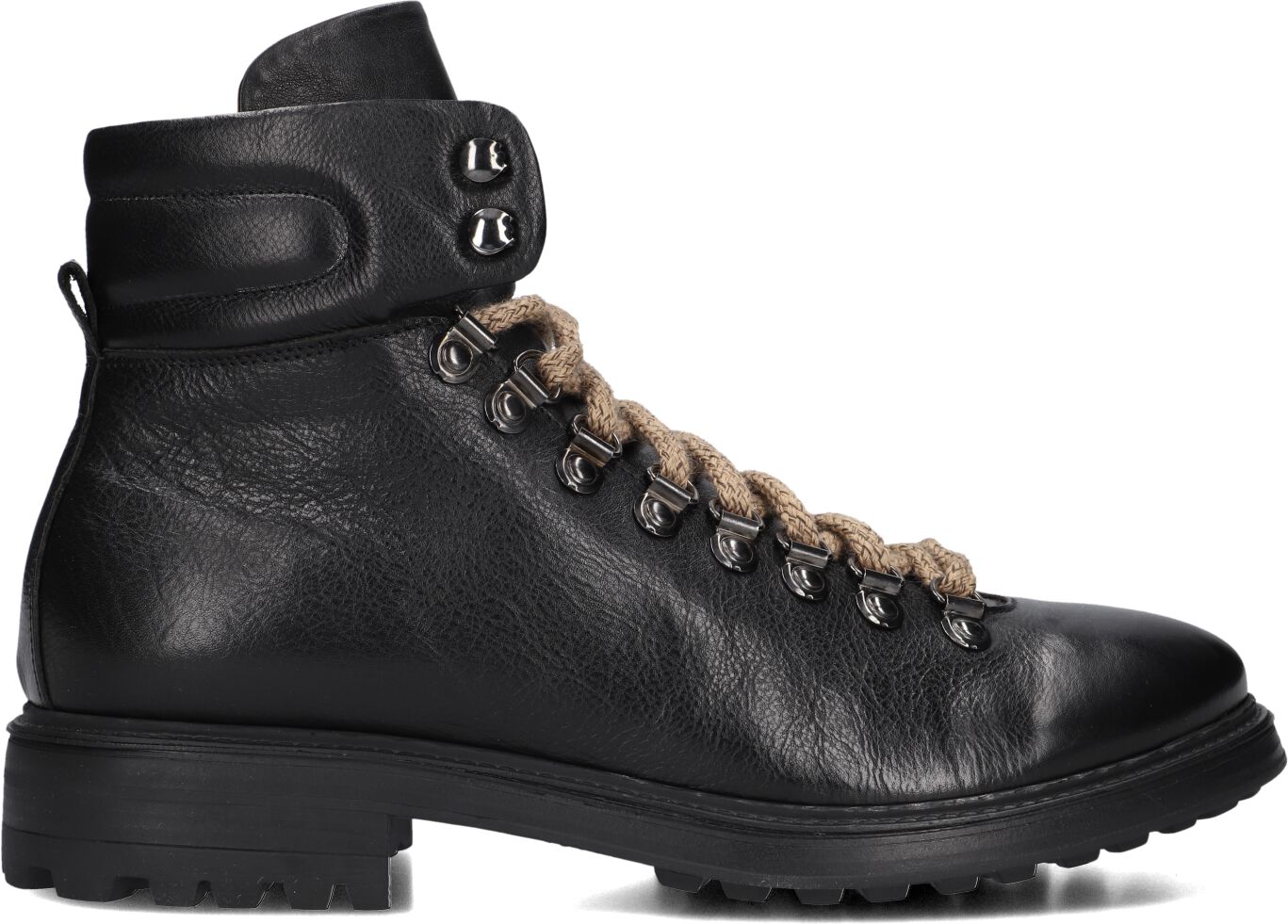 Stefano Lauran Veterboots Heren 1562, Maat: 46, Materiaal: Leer, Kleur: Zwart