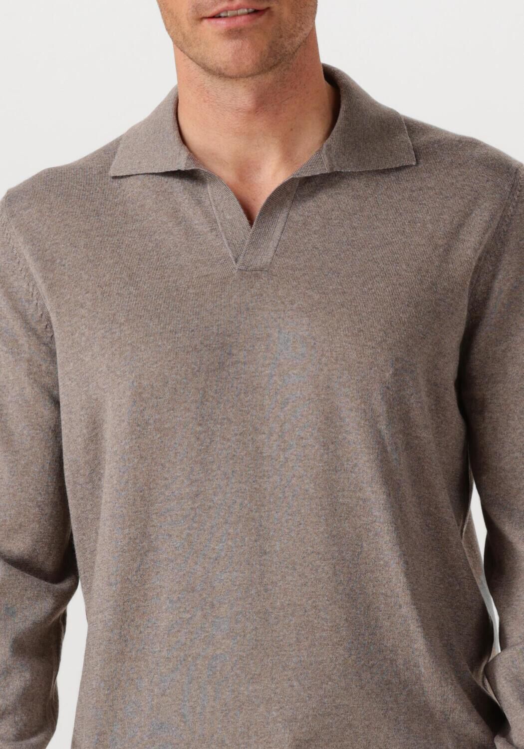 Bruine GRAN SASSO Trui TENNIS L SLV SKIPPER - large