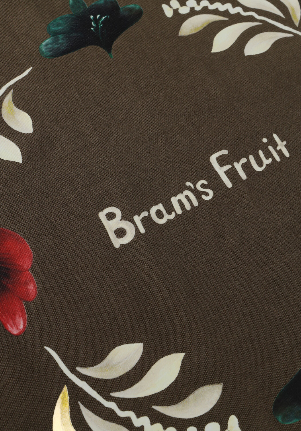 Olijf BRAM'S FRUIT T-shirt FLORA TSHIRT - large