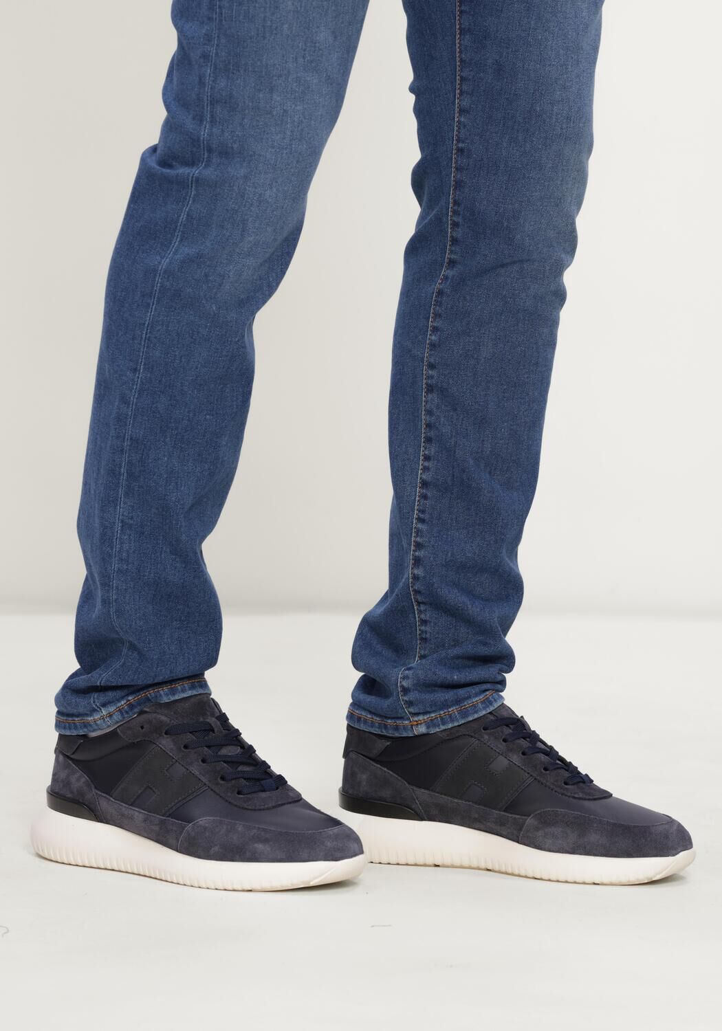 Blauwe HOGAN Lage sneakers H709 ALLACCIATO H BANDA - large