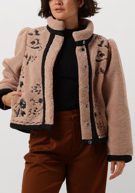 Bruine ANTIK BATIK Teddy jas SALIBA JACET - large
