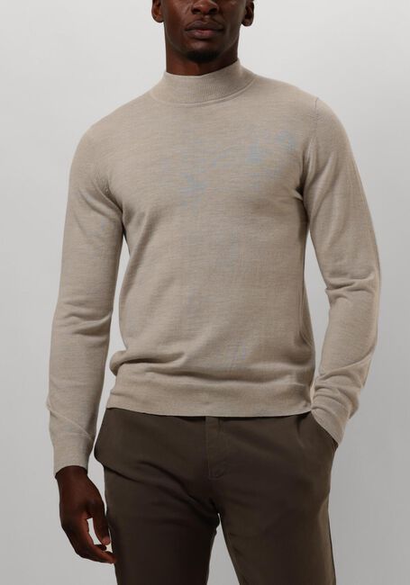 Beige PROFUOMO Trui PULLOVER MOCK - large