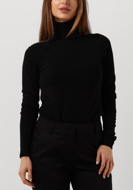 Zwarte SUMMUM Coltrui SWEATER TURTLE NECK BASIC KNIT (7S5529) - large