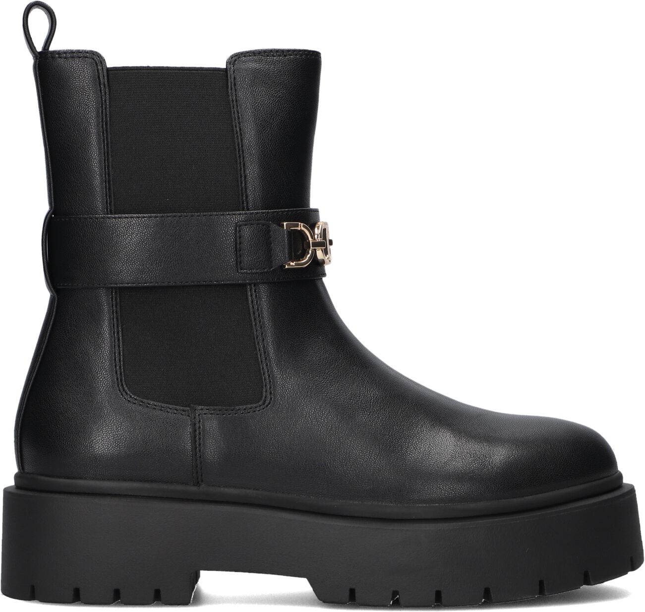 Twinset Milano Chelsea Boots Dames 242tcp064, Maat: 37, Materiaal: Leer, Kleur: Zwart