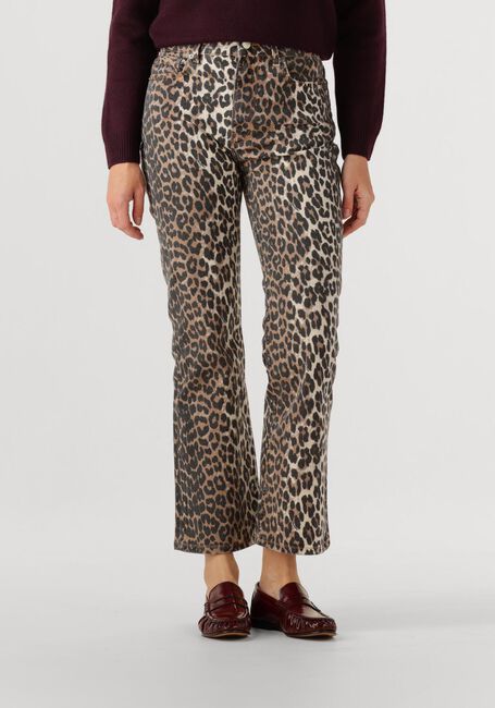 Multi GANNI Straight leg jeans PRINT DENIM BETZY CROPPED - large