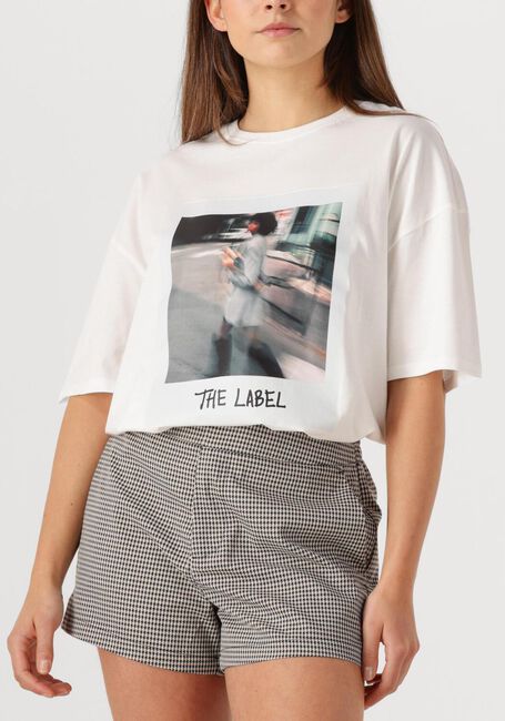 Witte ALIX THE LABEL T-shirt LADIES KNITTED POLAROID TSHIRT - large