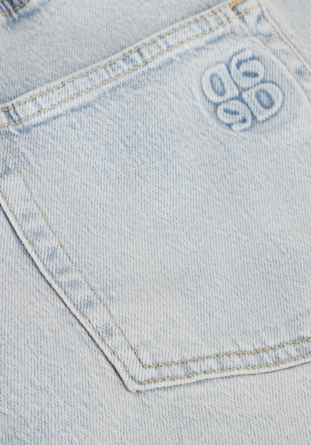 Lichtblauwe DANTE6 Shorts SLATER DENIM SHORTS - large