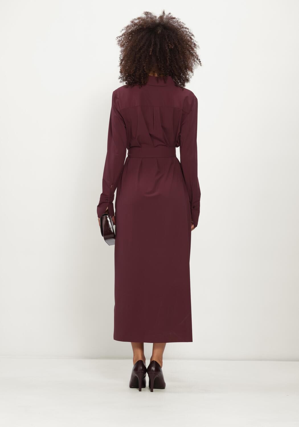 Bordeaux JAPAN TKY Midi jurk RASY - large