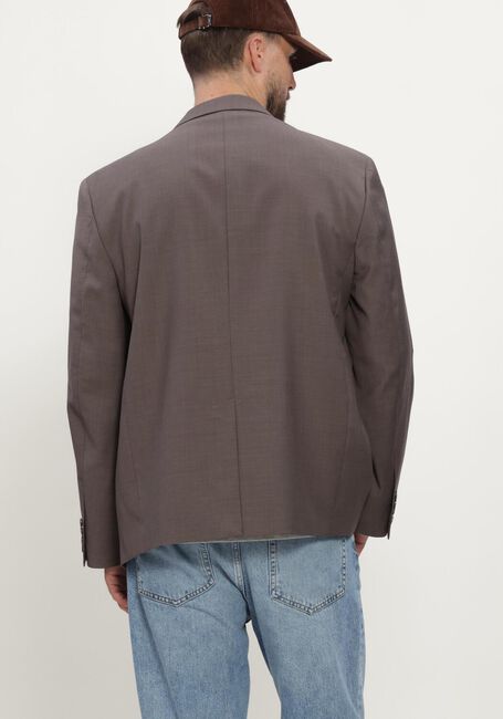 Bruine OLAF HUSSEIN Colberts WOOL BLAZER - large