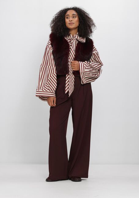 Bordeaux AIMEE THE LABEL Jassen ISLAW6 FAKE FUR WAISTCOAT - large