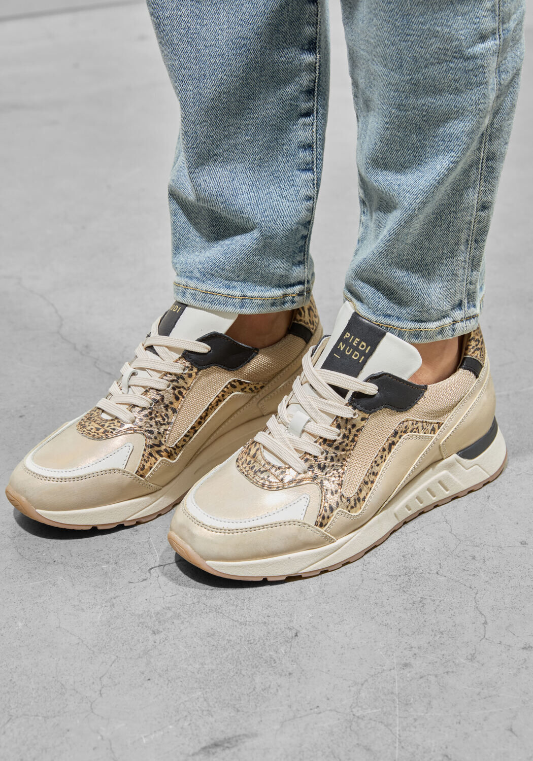 Ros&eacute;gouden PIEDI NUDI Lage sneakers SELVA 17.46 - large