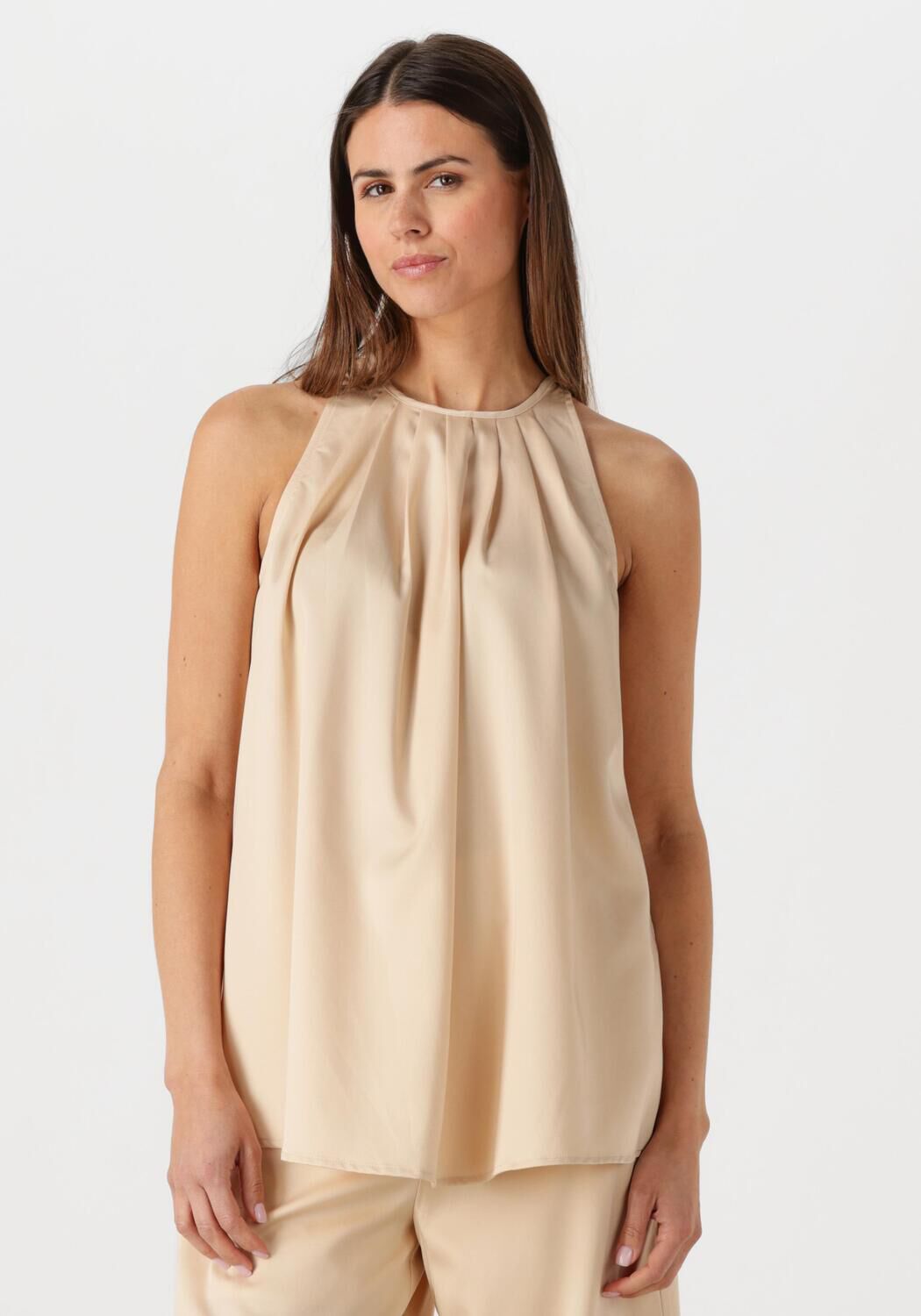 Aimee the Label Top Dames Selmy2, Maat: L, Kleur: Zand