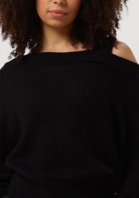 Zwarte DANTE6 Top YONKA OFF SHOULDER SWEATER - large