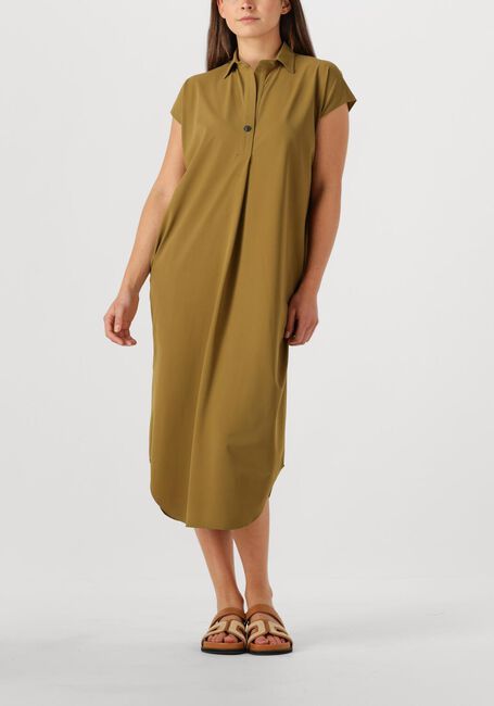 Khaki PENN & INK Midi jurk DRESS - large
