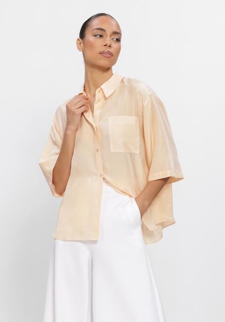 Perzik FORTE FORTE Tops & T-shirts HOBOTAI SILK HALF SLEEVE SHIRT - large