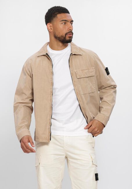 Beige STONE ISLAND Overshirt SHIRTS S00WN - large