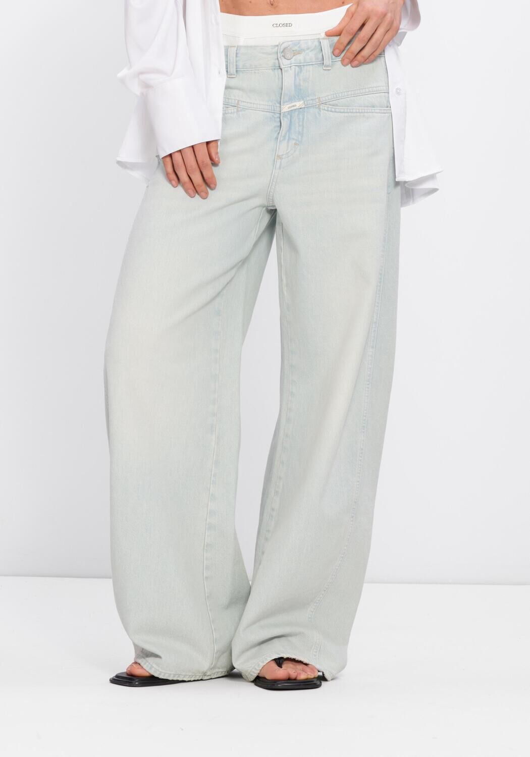 Blauwe CLOSED Wide jeans TORI-X - large