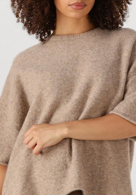 Beige SECOND FEMALE Trui SELANA KNIT O-NECK - large
