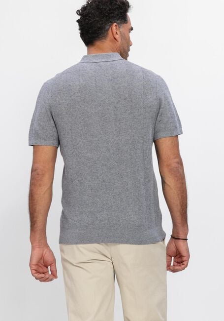 Blauwe PROFUOMO Polo POLO SS COTTON LINEN - large