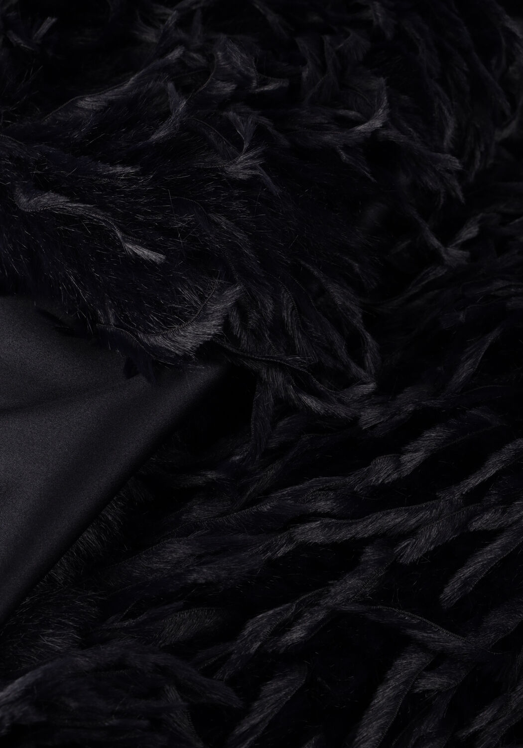 Donkerblauwe LUISA CERANO Faux fur jas 428512/4180 - large